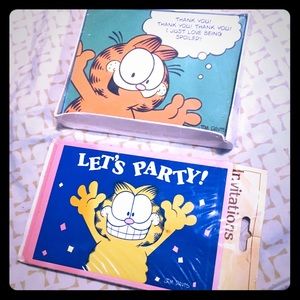 Vintage Garfield Invitations/Thank you Card Bundle